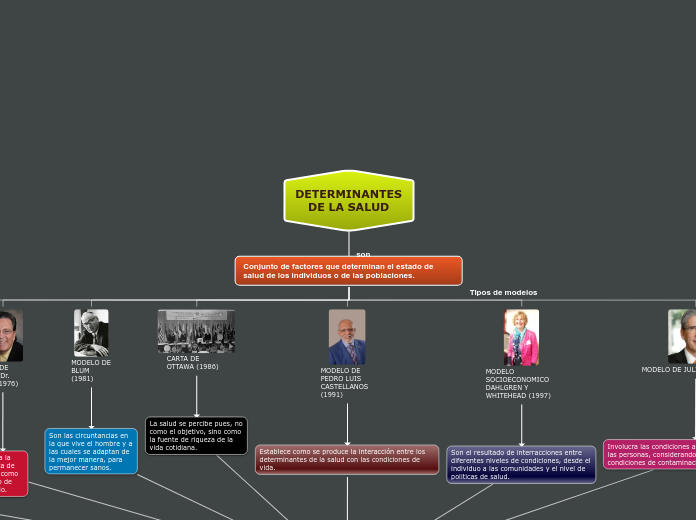 DETERMINANTES DE LA SALUD Mind Map